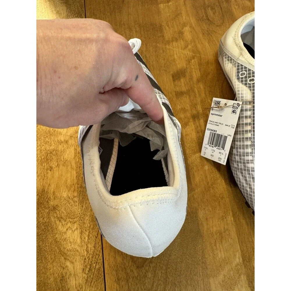 adidas Men's Sprintstar Track Shoes Size 12 White Brand New. GX6685 4/23